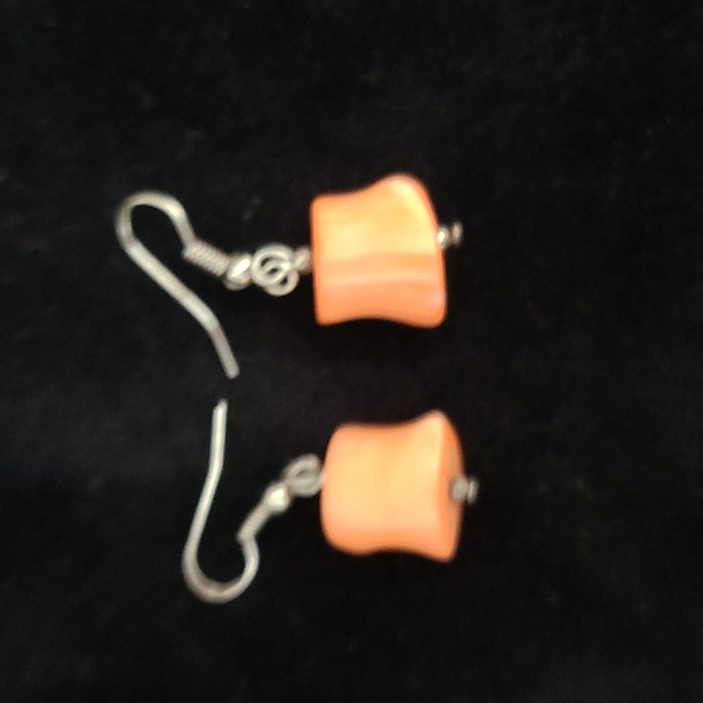 Real coral earings